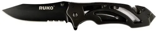 RUKO FOLDER TI TACTICAL KNIFE 3.3" VENTED TITANIUM - RUKO