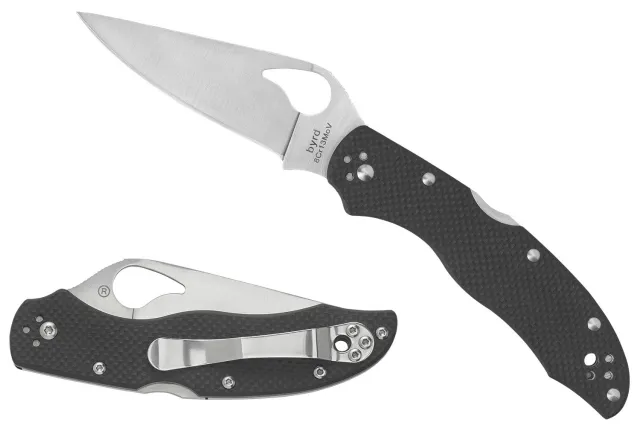 Spyderco BY01GPS2 Harrier 2 3.39" Part Serrated G10 Handle Folding Knife - Spyderco