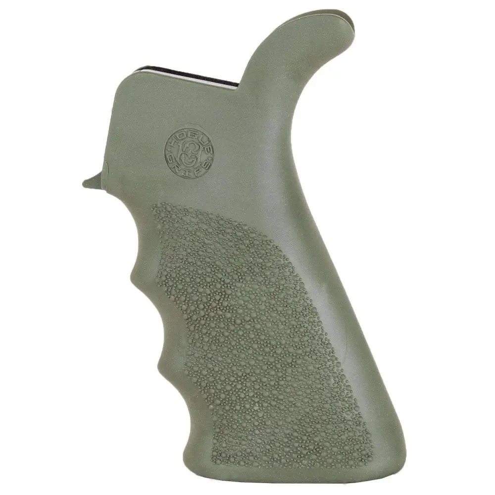 Hogue 15021 AR-15 Beavertail Grip with Finger Grooves OD Green - Hogue