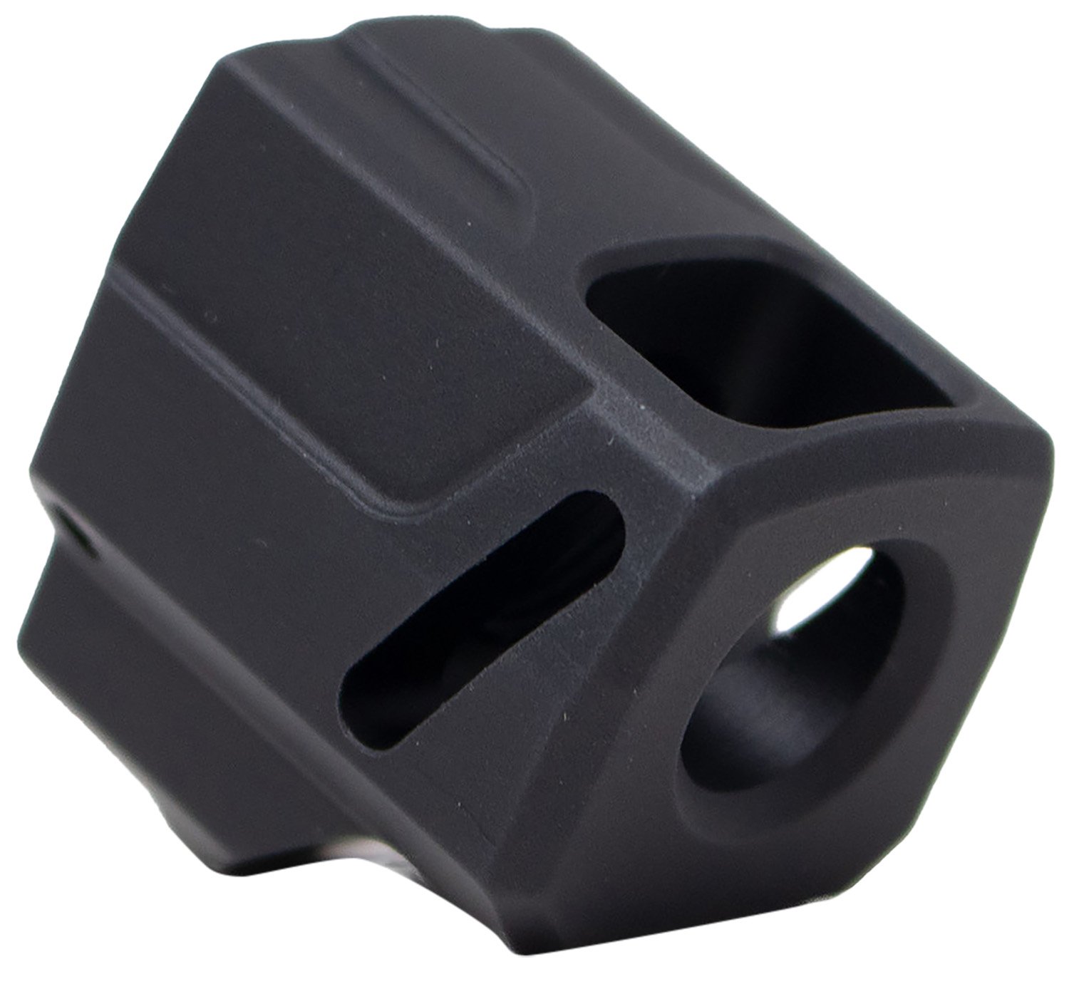 Faxon Firearms EXOS-525 9mm 1/2x28 Black Nitride Compensator - Faxon Firearms - 9mm Luger (9x19 Parabellum)