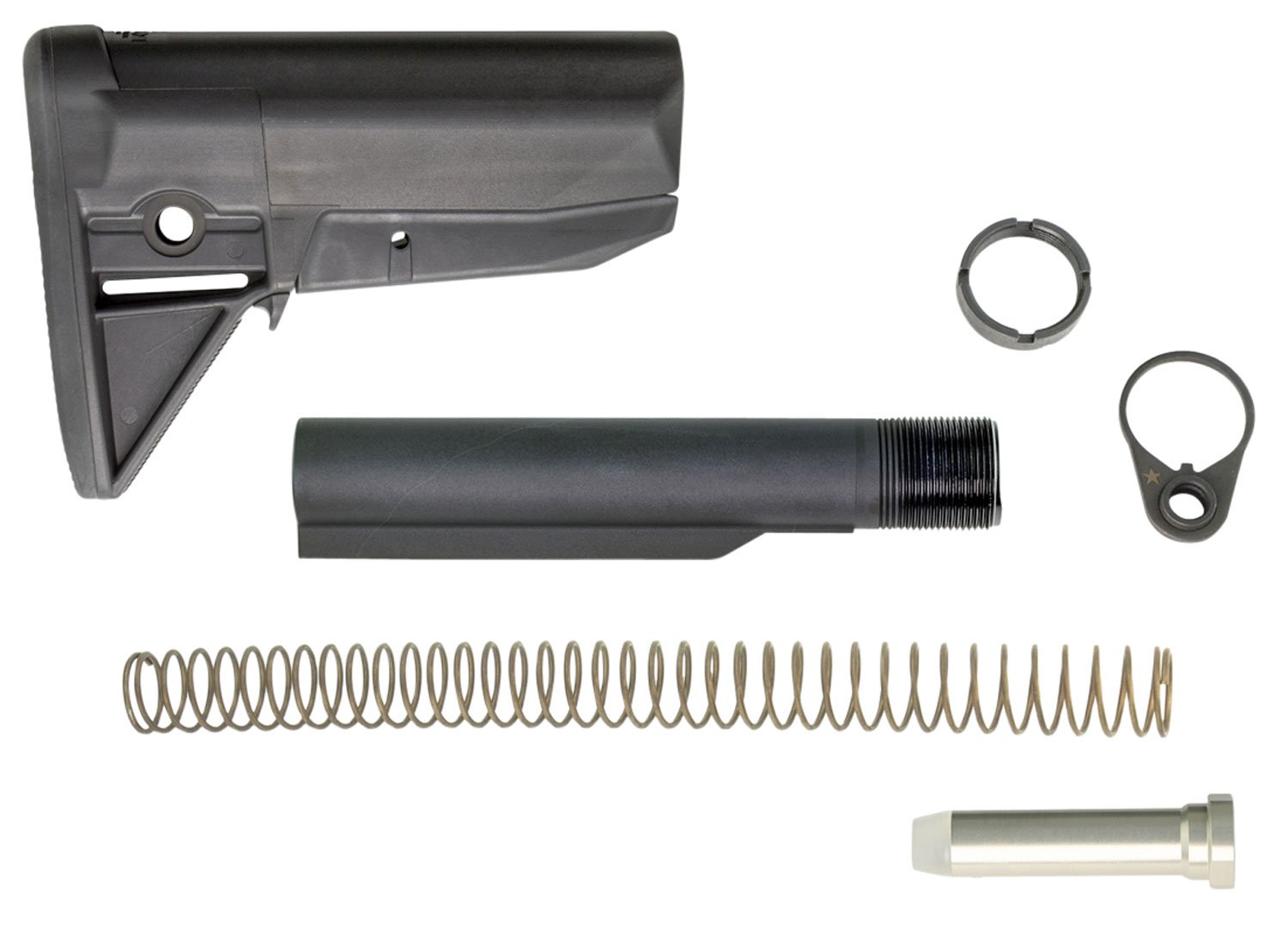 Buy Bravo Company BCM-GFSK-MOD-0-BLK AR-15 Stock Kit Black Polymer online