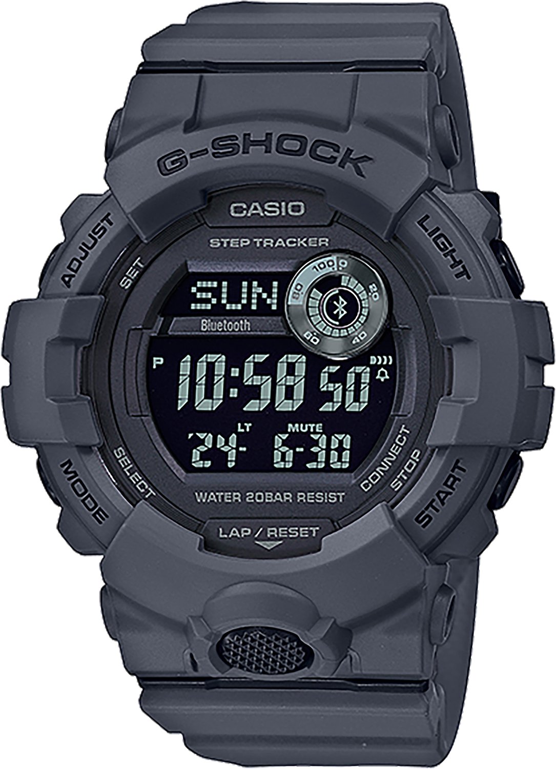 GSHOCK GBD800UC8 Digital Resin Bluetooth Watch Gray - GSHOCK
