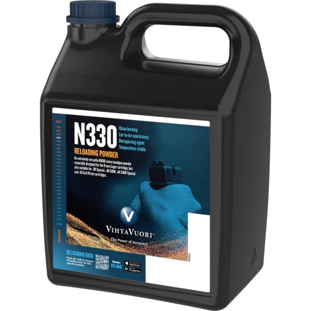 Vihtavuori T10063 N330 Handgun Powder 4lbs Medium Burn Rate