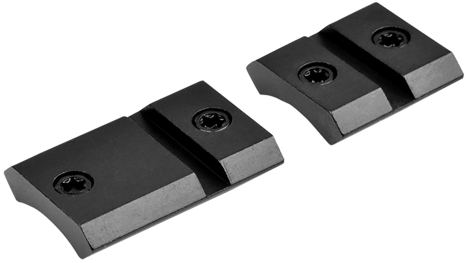 Warne M888875M Weatherby Mark V Maxima Matte Black Steel Base 2-Piece - Warne
