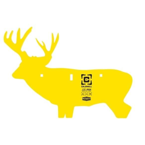 Caldwell 4001096 AR500 Deer Target 3/8" Steel Yellow - Caldwell