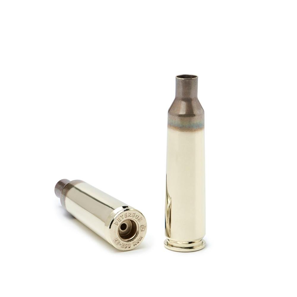 Peterson Cartridge PetersonLRP .22-250 Rem Unprimed Brass 50ct - Peterson Cartridge - 22-250 Rem