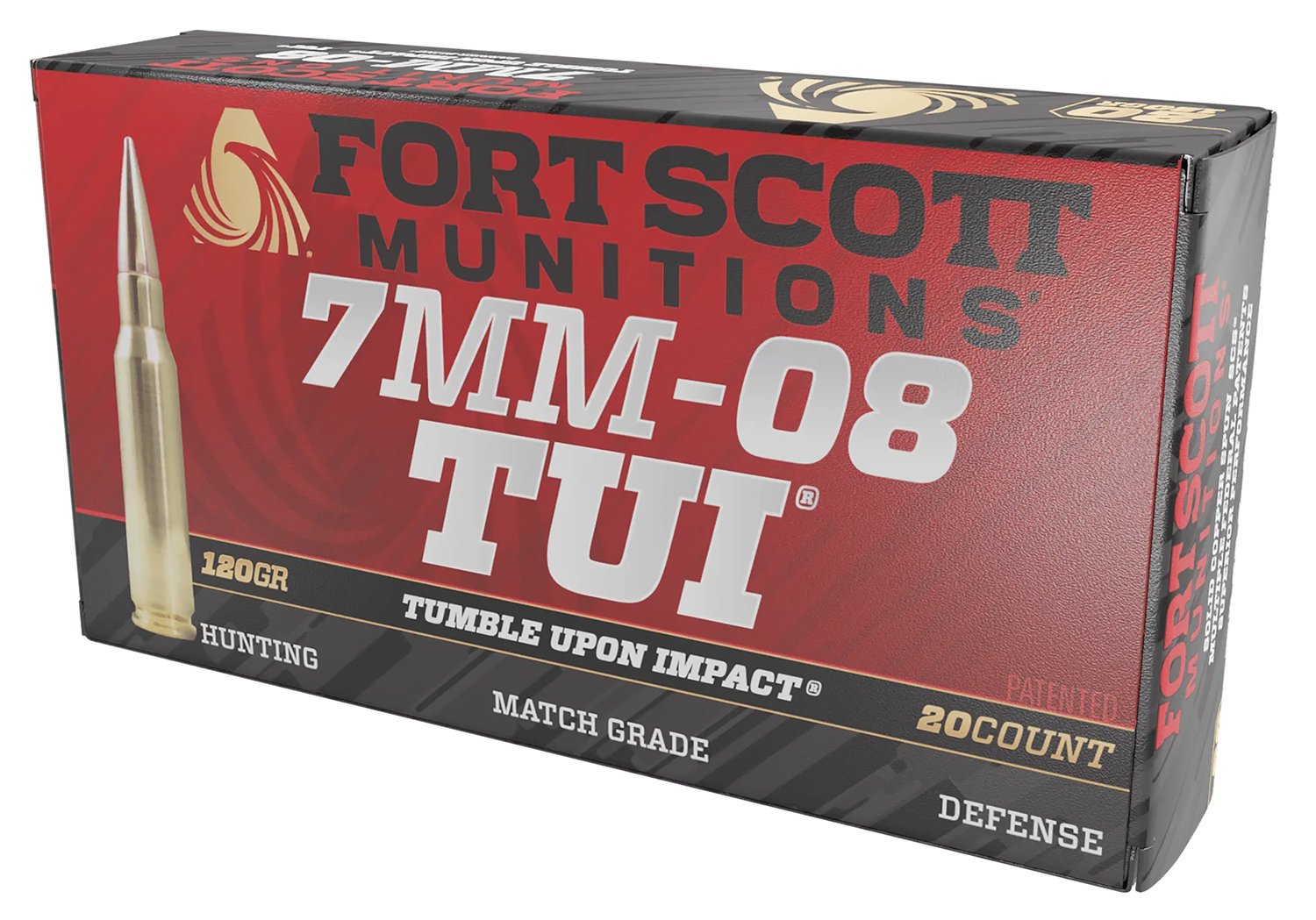 FORT SCOTT MUNITIONS 7mm-08 Rem TUI 120Gr SCS 20rd Box Ammo 7MM08-120-SCV1 - Fort Scott Munitions - 7mm-08 Rem
