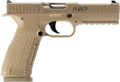 Buy American Precision AFS1-9-TA-17 9mm 5" 3-Dot 2x17rd Tan Pistol online
