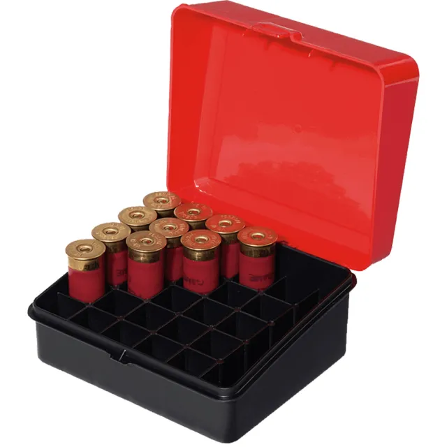 Plano Molding Company 12/16 Gauge Shotshell Box 25 Shell Green Polymer - Plano Molding Company