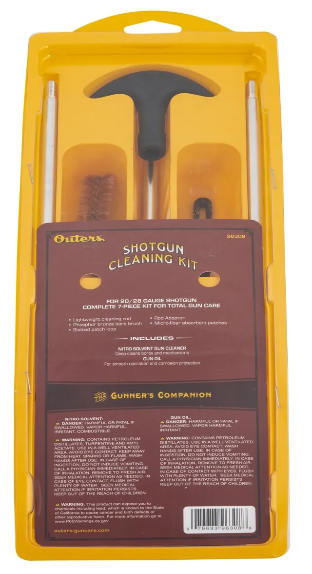 Buy Outers 96308 Aluminum Shotgun Cleaning Kit 20/28 Gauge Clam Pack online
