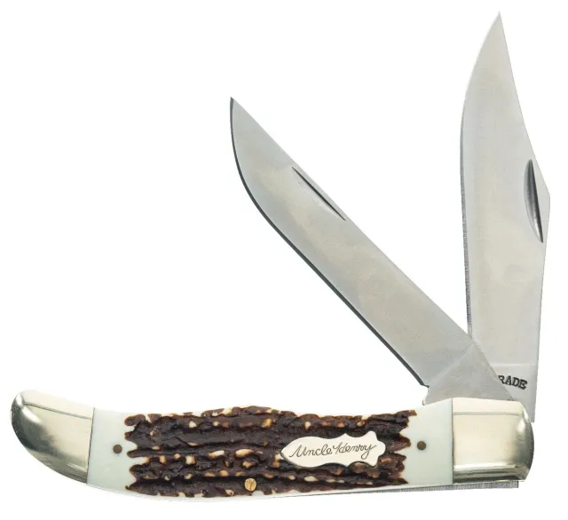 Uncle Mike's Uncle Henry Knife Folding 3.5" Blade Wood Handle - Uncle Mike's