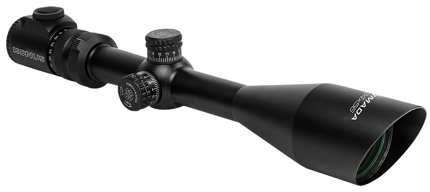 Konus 7166 Armada Rifle Scope 6-24x56mm 30mm Matte Black Dual Illuminated - Konus - 56MM