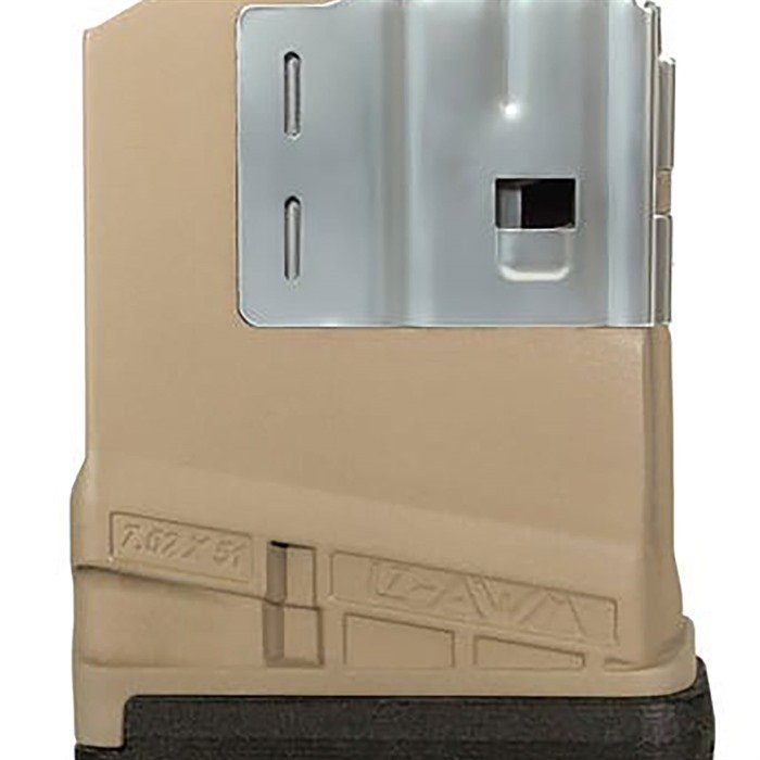 Lancer L7AWM 10RD Magazine Opaque Dark Earth .308 - LANCER SYSTEMS - 7.62 X 51 NATO