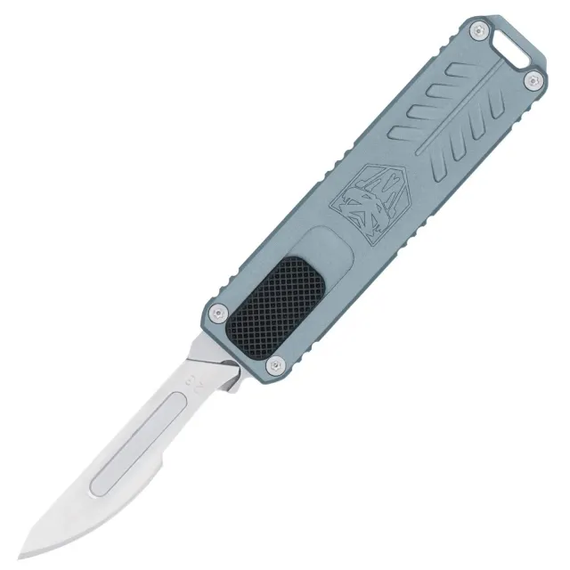 CobraTec OTF Scalpel CTOTFSCPGRY Automatic Knife Grey - CobraTec Knives