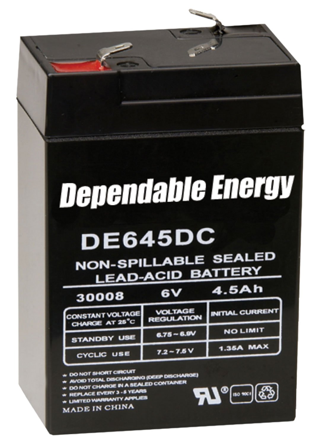 American Hunter DE30052 HR Rechargeable Battery 6 Volt 4.5 AMP - AHUNTR - 4.5 AMP