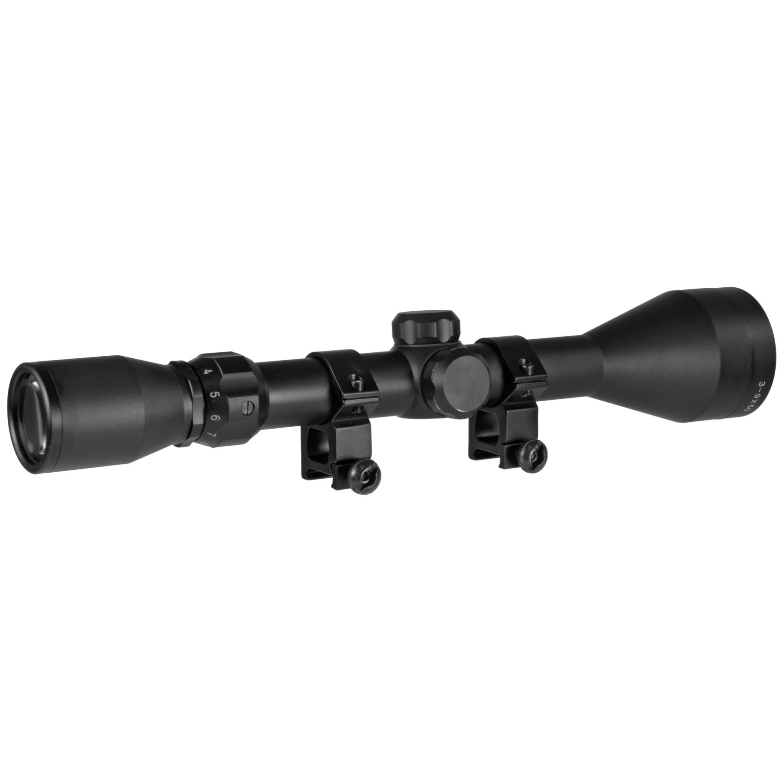 TruGlo Buckline Rifle Scope Black 3-9x50 BDC Retic - TRUGLO - 50MM
