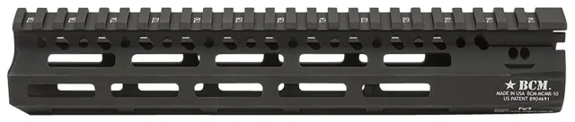 BCM MCMR10556BLK 10" M-LOK Free-Float Handguard Black Anodized Aluminum - Bravo Company Manufacturing