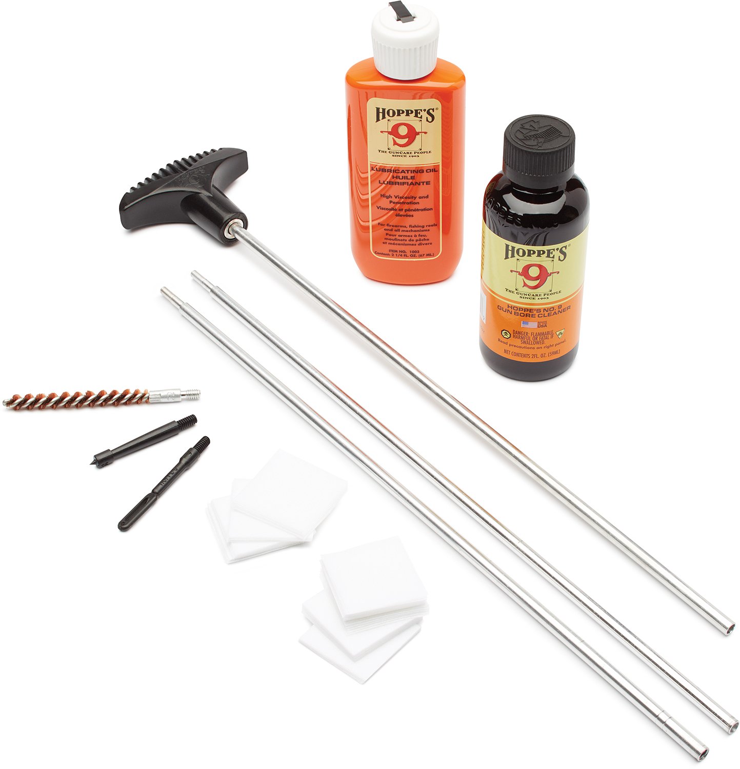 Hoppe's U22 Rifle Cleaning Kit 22 / 257 Cal Includes Storage Box - Hoppe's - 22-257 CAL