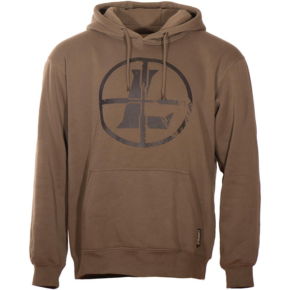 Leupold 185902 Distressed Reticle Hoodie Otter 2XL Midweight Sweatshirt - Leupold & Stevens