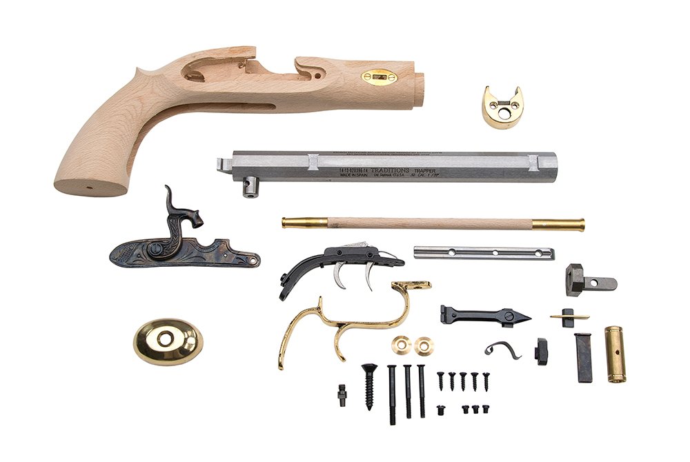 Traditions Performance Firearms Traditions KPC51002 Trapper Pistol Kit 50 Cal Percussion 9.75" Blued Oct... - Traditions Performance Firearms - 50 BLKPOWDER