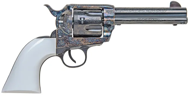 Traditions 1873 Froniter .45 Long Colt 4.75 In 6rd Blued/Case-Hardened - Traditions Performance Firearms - .45 LONG COLT