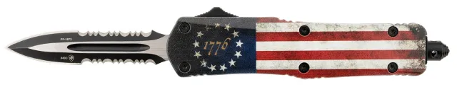 Templar SBRF431 Betsy Ross Flag Small OTF Dagger Part Serrated Blade