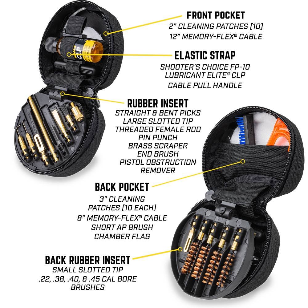 Buy Otis 9mm to 45 Caliber Professional Pistol Cleaning Kit online