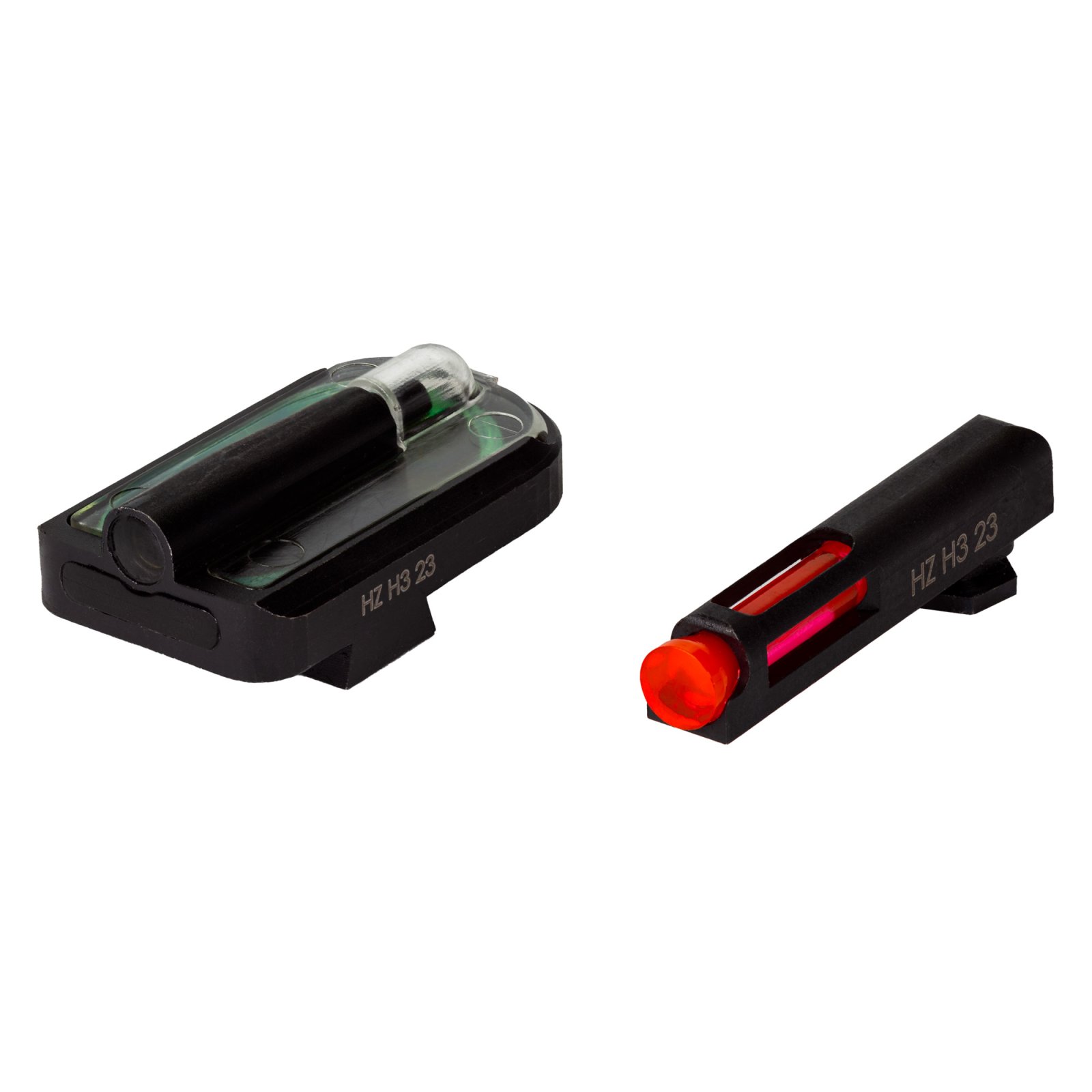 Hi-Viz FastDot H3 Sight Set for Glock Red/Green Fiber Optic Tritium - Hi-Viz
