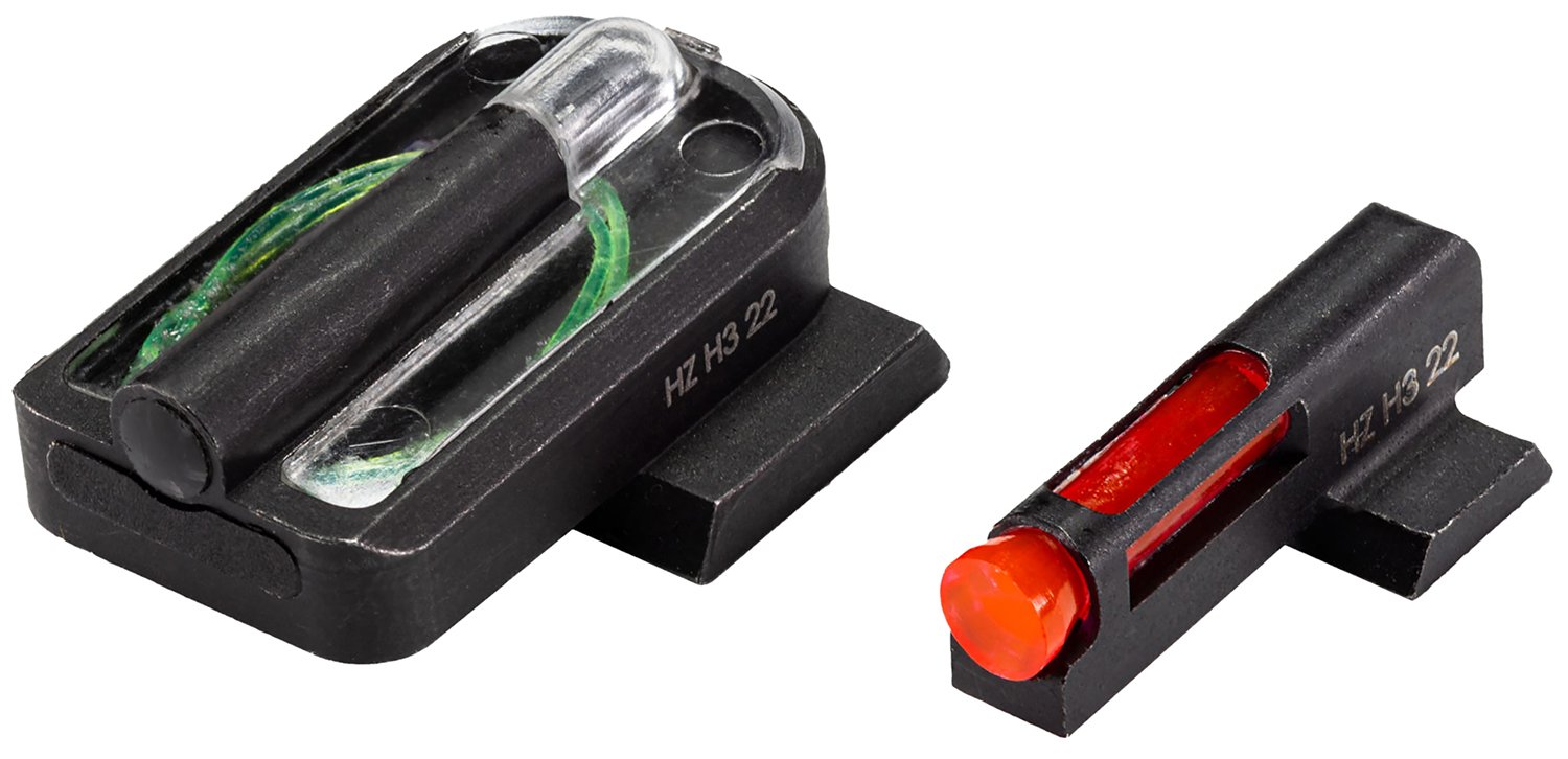 HiViz RGMFD21 FastDot H3 Red/Fiber Optic Green Tritium Black Frame Fits Ruger Max-9 - Hi-Viz