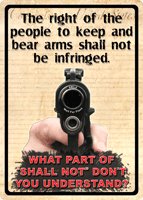 Buy Rivers EDGE SIGN 12"X17" "THE RIGHT TO KEEP AND BEAR ARMS" online