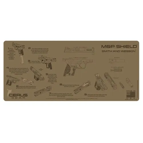 Cerus Gear IM-SW-MP-SHLD-INS-COY Cleaning Mat 17In Coyote