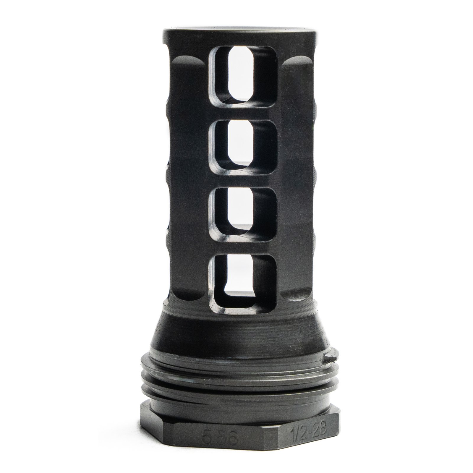 HUXWRX 1598 Muzzle Brake-QD .338 Cal 3/4x24 Black - HUXWRX - QD 338