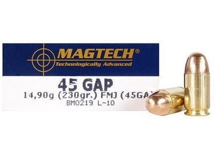 Magtech 45GA SPORT SHOOTING 45 GAP Full Metal Jacket 230 GR 50Box/20Case - Magtech Ammunition - 45 GAP