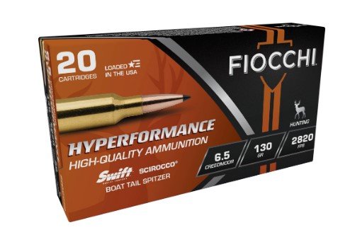 Fiocchi 65CMSCA 6.5 Creedmoor 130gr Swift Scirocco II 20 Rounds - Fiocchi - 6.5 Creedmoor