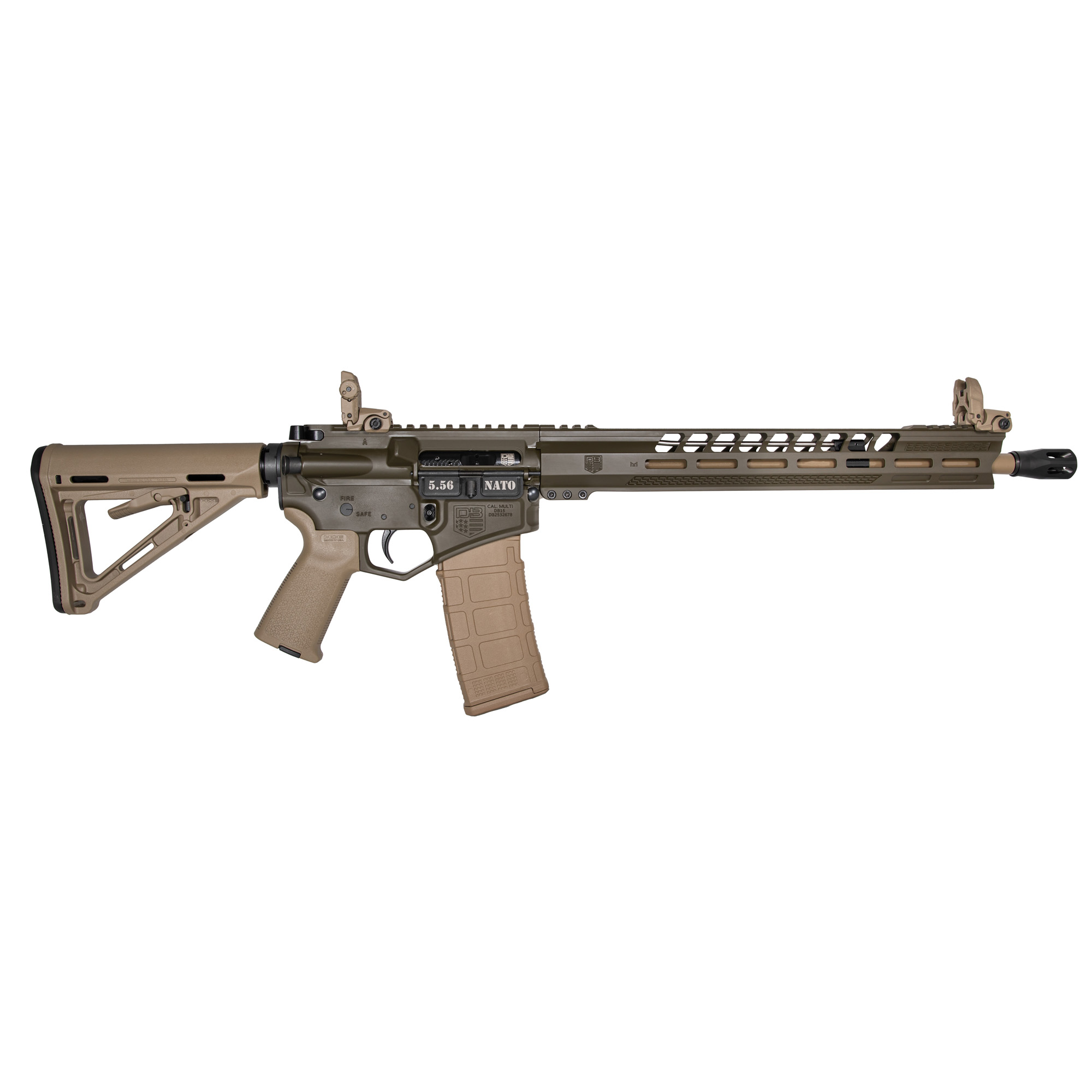 Buy Diamondback DB171AK192 AR Rifle, 223/556, 16" FDE Barrel, OD Green Finish online