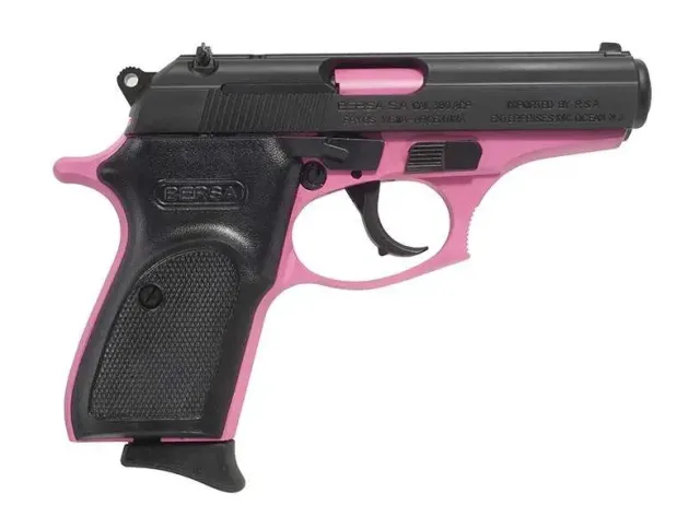 Bersa T380PNK8 Thunder 380 ACP 3.50" 8+1 Pink Cerakote Black Steel... - BERSA/TALON - .380 ACP