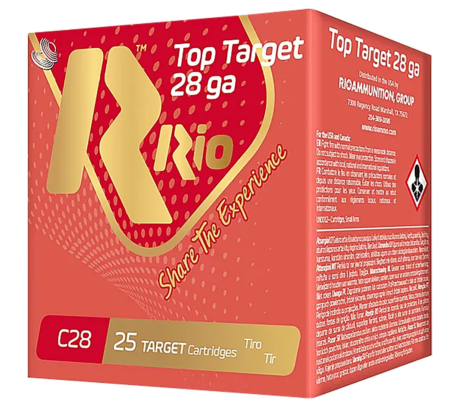 Rio Ammunition RCHV286 Game Load 28Ga 2.75" 1oz 6Shot 25/Box - Rio Ammunition