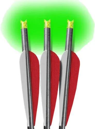 Lumenok Xbow Arrow 22" Barnett Headhunter Green Crescent 3PK BNECC223G - Lumenok