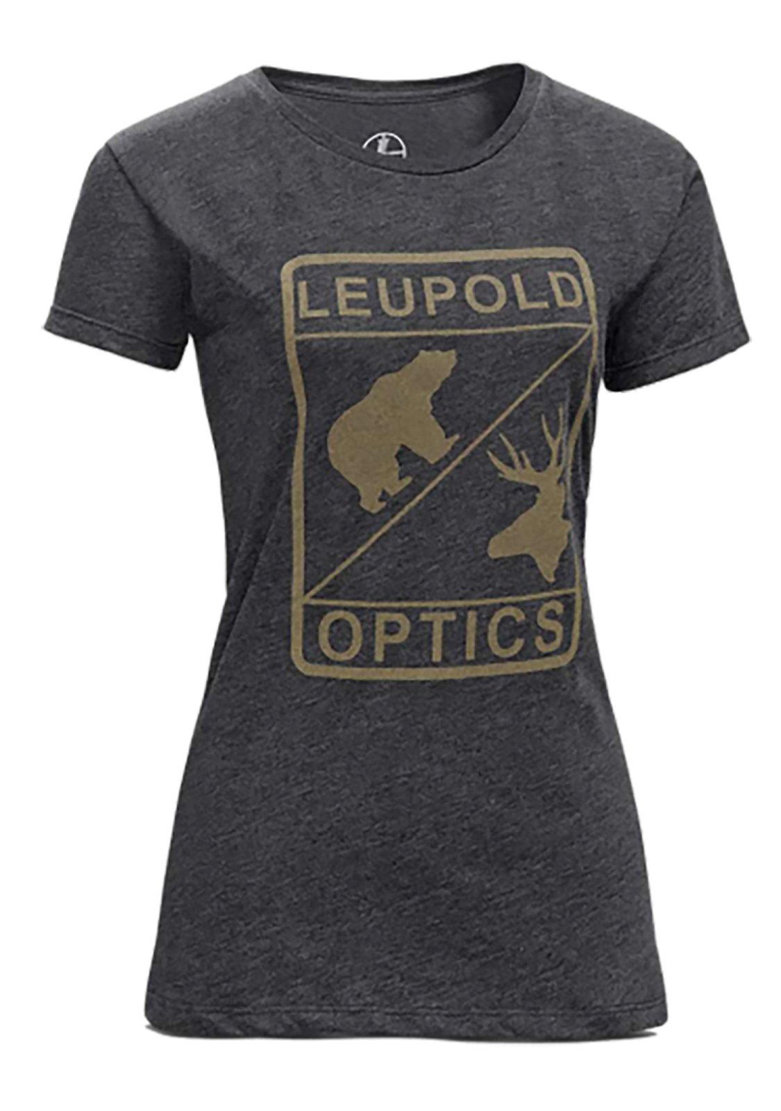 Leupold & Stevens Women's Optics V-Neck Tee - Graphite X-Large - Leupold & Stevens