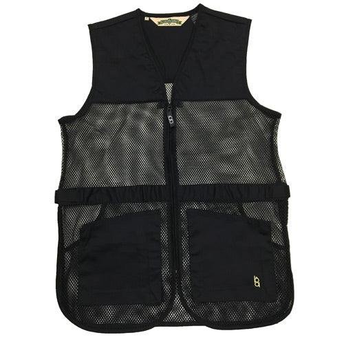 Bob Allen 21481 Full Mesh Dual Pad Shooting Vest Black L - Outdoor Edge