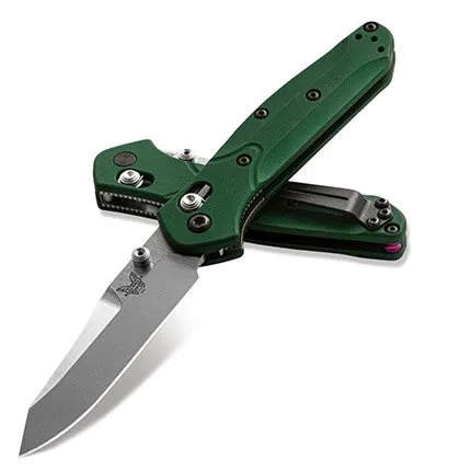 Benchmade 945 Mini-Osborne 2.9" S30V Blade Green Aluminum Scales - Benchmade