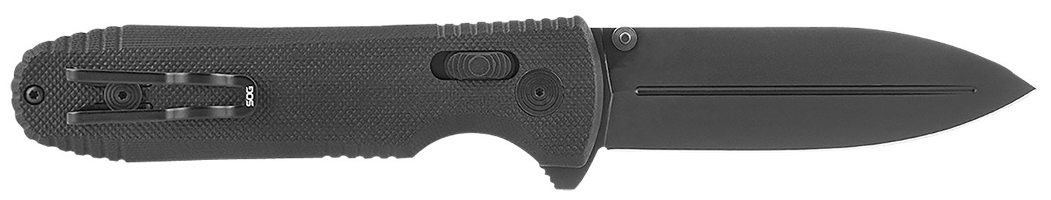 SOG SOG12610557 Pentagon XR LTE 3.60" Spear Point Blade Black G10 Handle - SOG