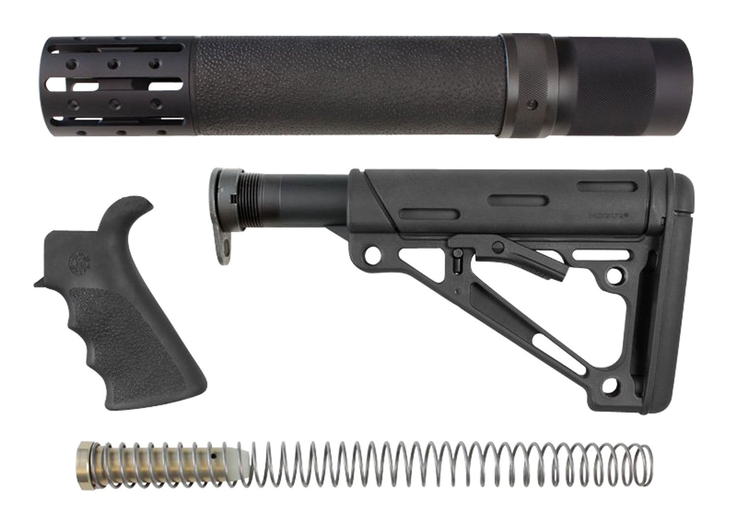 Hogue OverMolded Stock Kit Black Synthetic for AR-15 M16 - Hogue
