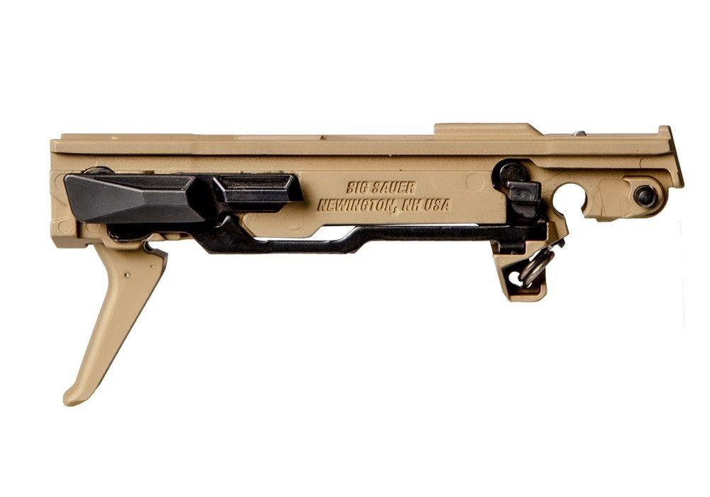 Sig SAUER P365 Custom Works Fire Control Unit 9/380 Flat Blade Gold Frame - Sig Sauer - 9mm Luger