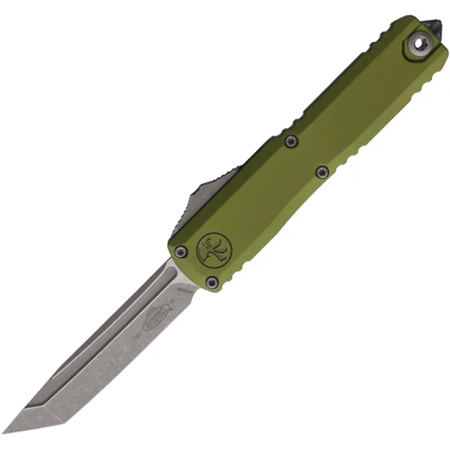 Microtech UTX-70 Gen IV 2.5 In Tanto/Standard/APO OD Green Handle - MICROTECH