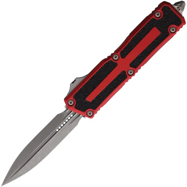 Microtech Scarab II G3 3.97 In D/E APOC Red ALU Handle - MICROTECH for sale at Iron and Lace