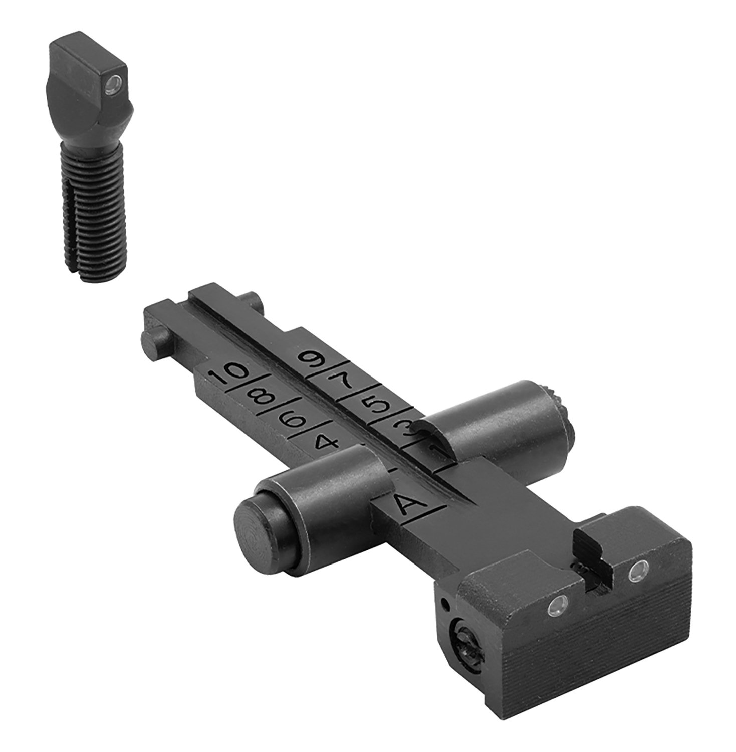 Meprolight 1331153101 Tru-Dot AK/AKM Night Sight Set Black 3-Dot Green - Meprolight