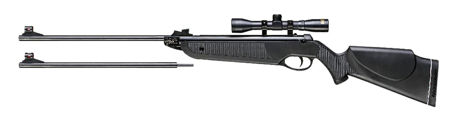 Beeman Black Club Combo Spring Piston Air Rifle 22 Caliber 1rd Shot 4x32mm - Bee Stinger - 22