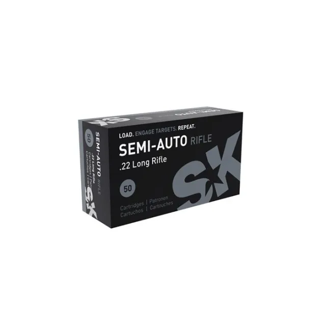 SK 22 LONG RIFLE 40GR LEAD ROUNDNOSE 50/BOX