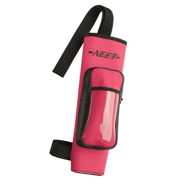 Neet NY-BQ-4 Youth Back Quiver Neon Pink RH Leather Grained Vinyl - Neet